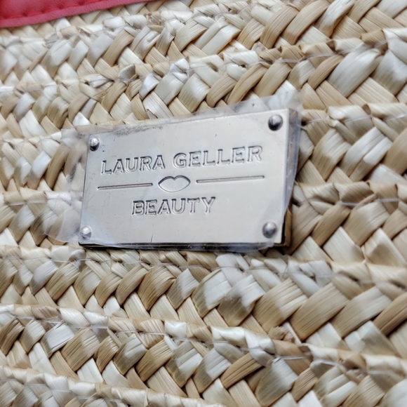 NWOT Laura Geller Beauty Red/Straw bag - Picture 7 of 8